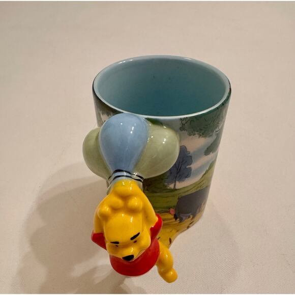 Disney Parks Winnie The Pooh 3D Mug Blustery Day 12oz Blue/Multicolor Ceramic - Picture 2 of 7